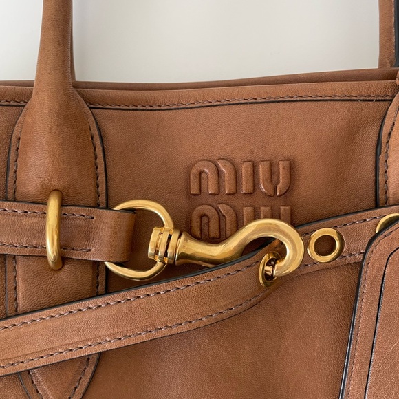 Miu Miu Aventure Nappa Leather Bag - Picture 11 of 12